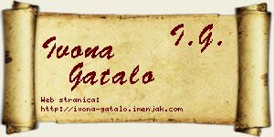 Ivona Gatalo vizit kartica